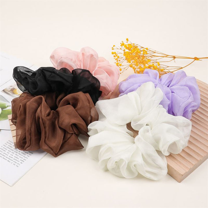 SOHO Keeya Scrunchie - White - Hair Accessories