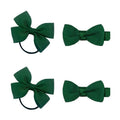 SOHO Kirby Bow Haarelastiekjes en haarspeldjes - Forest Green - Haaraccessoires | Fashiongirl