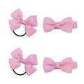 SOHO Kirby Bow Haarelastiekjes en haarspeldjes - Pink Elephant - Haaraccessoires | Fashiongirl