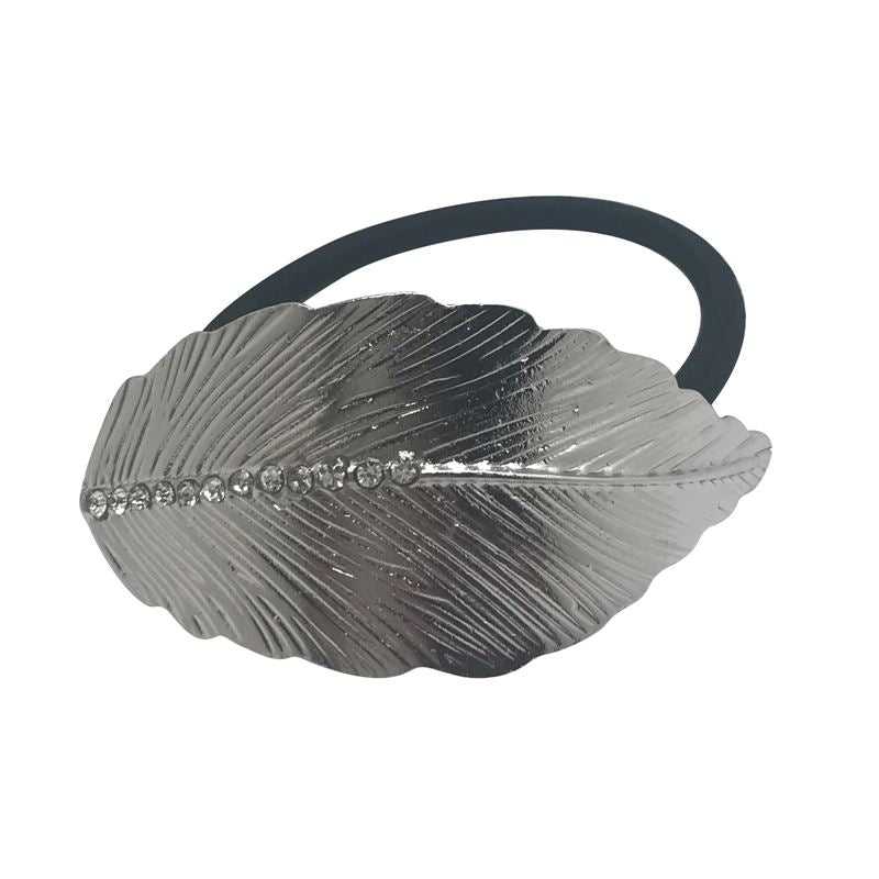 SOHO Leaf Hair Elastic - Silver - Hair Accessories | Fashiongirl