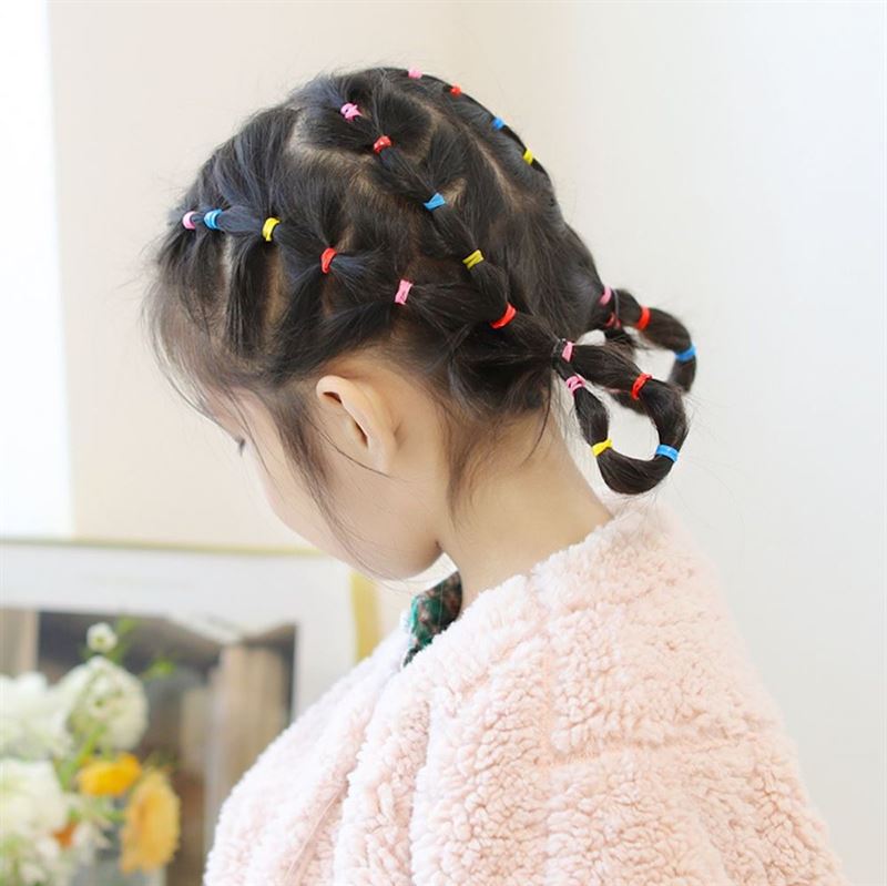 SOHO Liva Snag Free Hair elastics, 300 pcs - Pastel - Hair Accessories | Fashiongirl