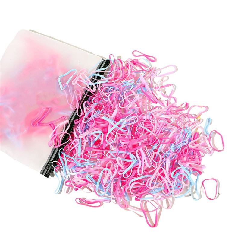 SOHO Liva Snag Free Hair elastics, 500 pcs - Magic Pink - Hair Accessories | Fashiongirl