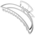 SOHO Lyra grote metalen haarclip - zilver - haaraccessoires