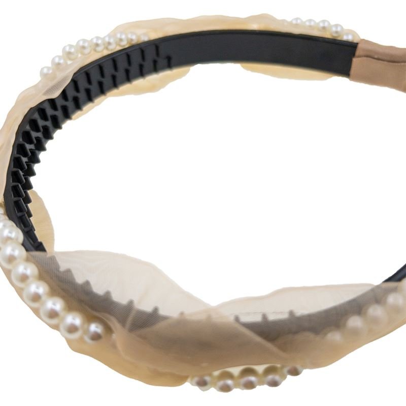 SOHO Marissa Headband - Beige - Hair Accessories | Fashiongirl
