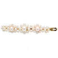 SOHO Mila bloemenhaarspeld met witte parels, goud - nr. 6272 - Haaraccessoires | Fashiongirl