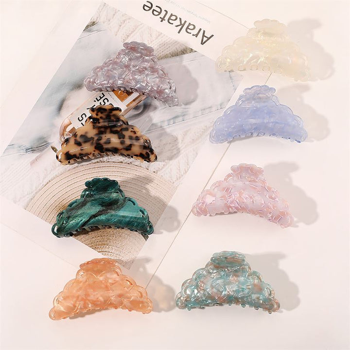 SOHO Naomi Hair Claw - White Marble - Hair Accessories