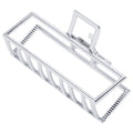 SOHO Niba grote metalen haarclip - zilver - haaraccessoires