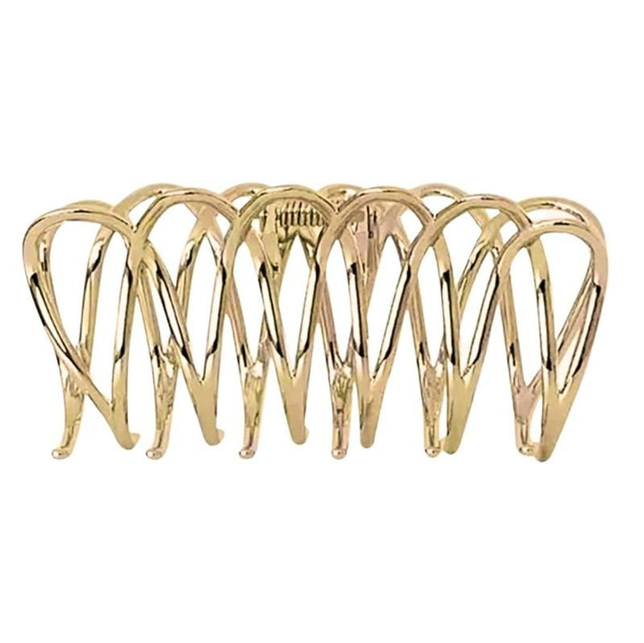 SOHO Olive Metal Hair Claw - Gold - Hair Accessories