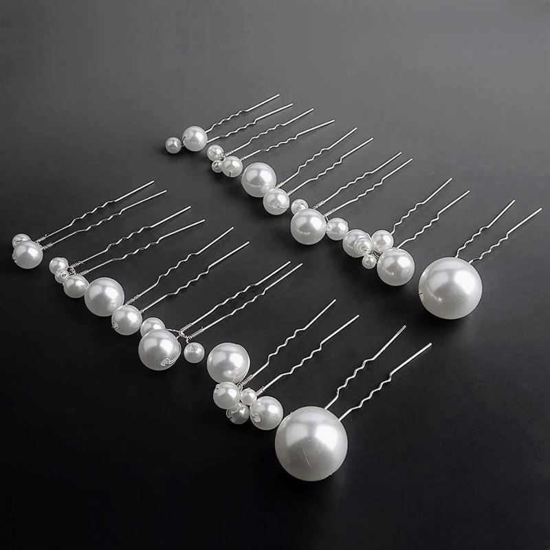 SOHO Reidin Pearl Hairpins - 12 pcs - Hair Accessories | Fashiongirl