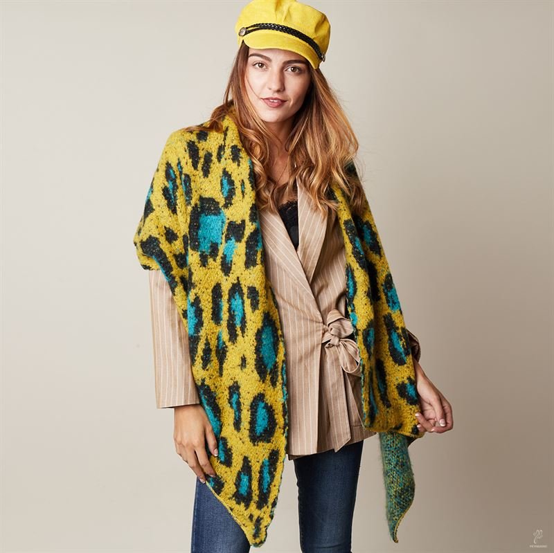 SOHO Scarf 185 x 55 cm - Leopard - | Fashiongirl