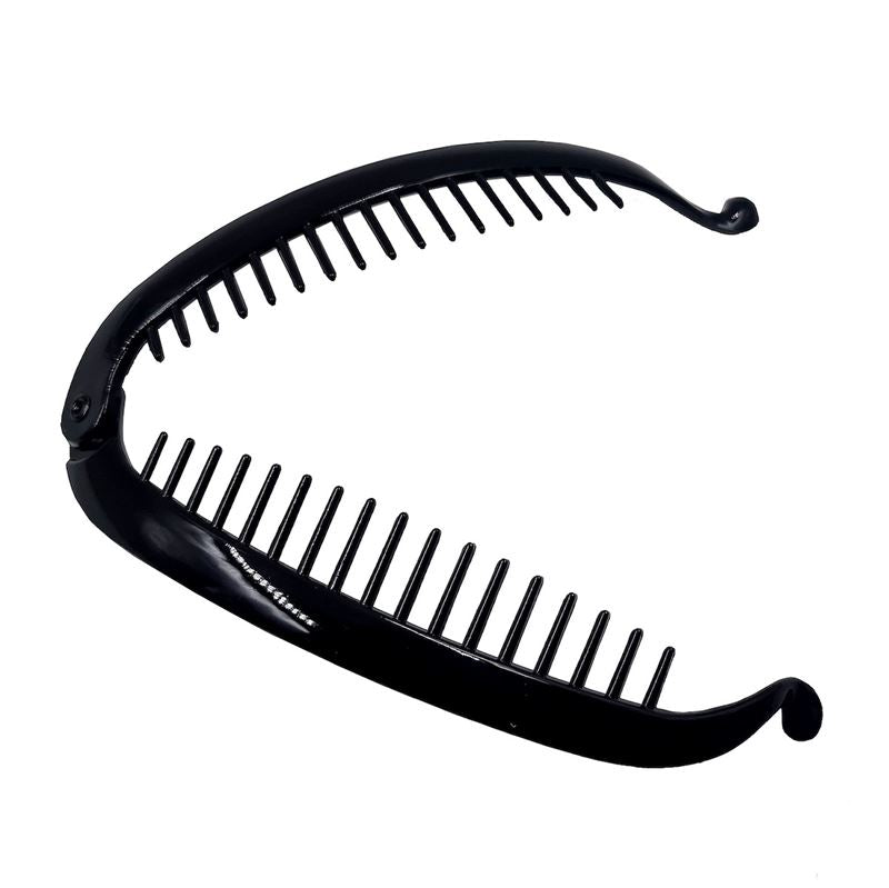 SOHO Slim Banana Hair Clip - Black - | Fashiongirl