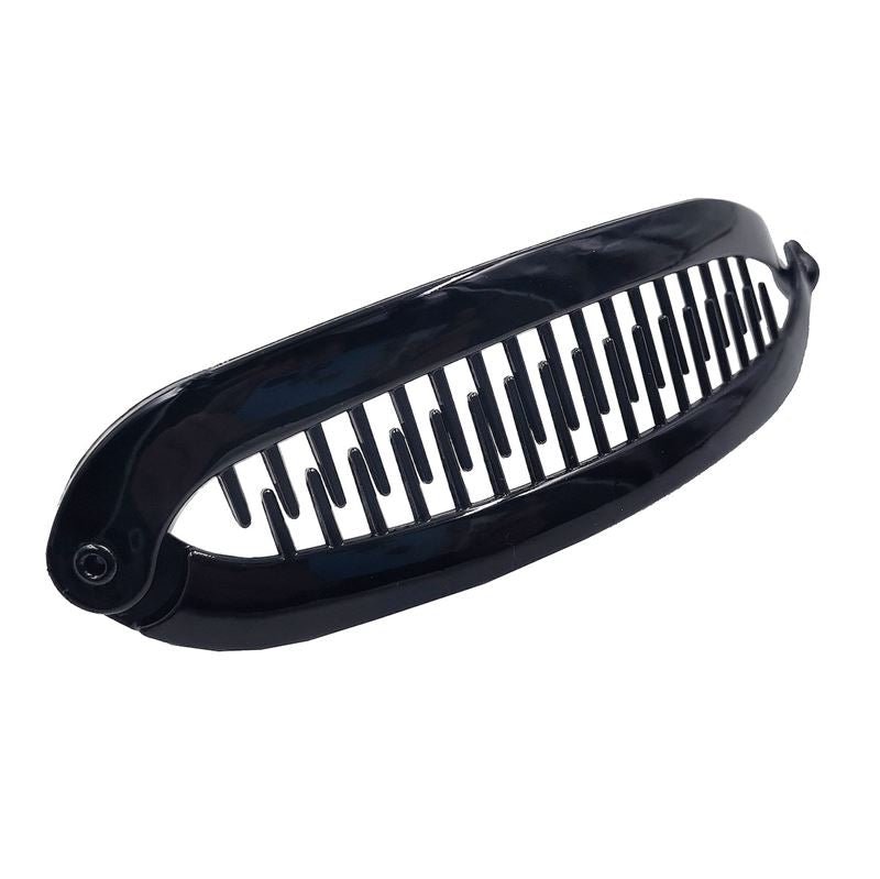 SOHO Slim Banana Hair Clip - Black - | Fashiongirl