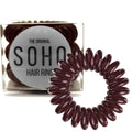 SOHO Spiral Hair elastiekjes - Bruin (3 stuks) - Haaraccessoires | Fashiongirl