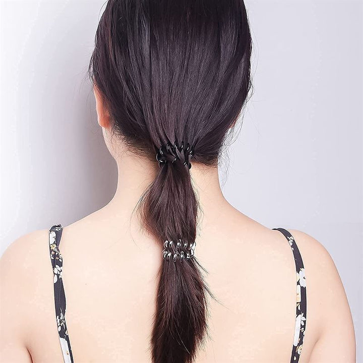SOHO Spiral Hair elastiekjes - Transparant (3 stuks) - Haaraccessoires | Fashiongirl