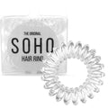 SOHO Spiral Hair elastiekjes - Transparant (3 stuks) - Haaraccessoires | Fashiongirl