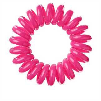 SOHO Spiral Hair elastics - Pink (3 pcs) - Hair Accessories | Fashiongirl