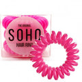 SOHO Spiral Hair elastics - Roze (3 stuks) - Haaraccessoires | Fashiongirl