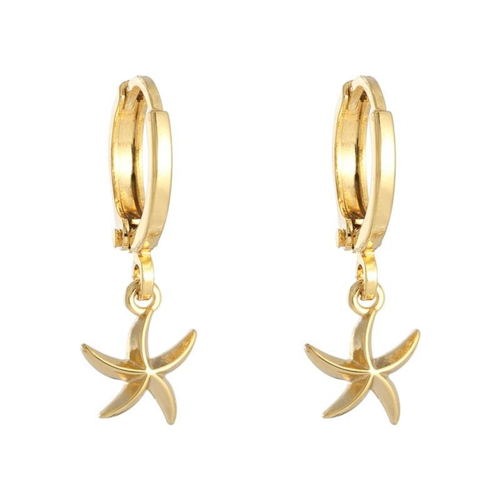 SOHO Starfish Earrings - Gold - | Fashiongirl