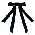 SOHO Vania Velvet Bow Hair Clip - Zwart - Haaraccessoires | Fashiongirl