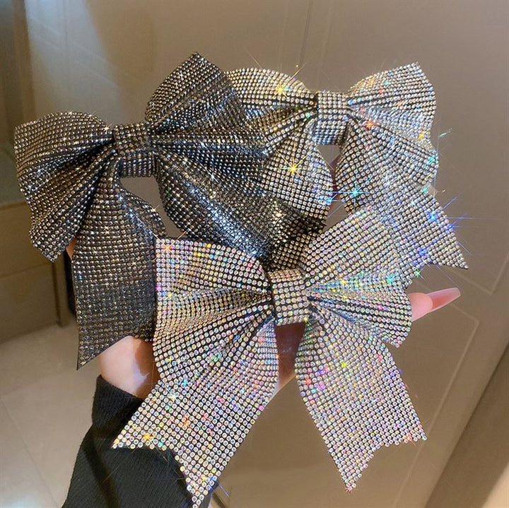 SOHO Victoria Bow Hair Clip - Black - Hair Accessories | Fashiongirl