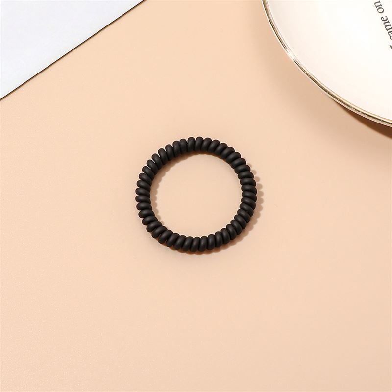 SOHO Wave Spiral Hair elastics - Black - Hair Accessories | Fashiongirl