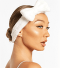 Spa-haarband met strik - voor huidverzorging, het aanbrengen van make-up en meer. - Haaraccessoires | Fashiongirl