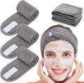 Spa-haarband met klittenbandsluiting, grijs - Haaraccessoires | Fashiongirl