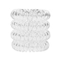 Spiraalvormige elastiekjes - Transparant 4 stuks - | Fashiongirl
