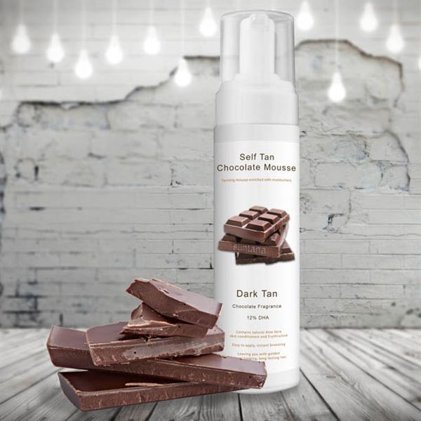 Spray tan Chocolate Mousse 200 ml. Donkere bruine kleur - | Fashiongirl