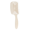 TBC Detangling Hair Brush - Wet & Dry Hollow Brush - Beige - Haarstylingtool