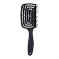 TBC Detangling Hair Brush - Wet & Dry Hollow Brush - Zwart - Haarstylingtool