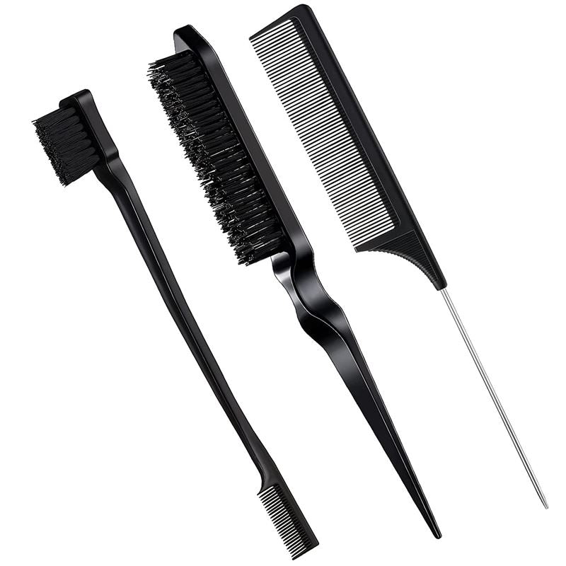 TBC Dual Edge Comb and Brush - 3 sets (Hair brush and comb) - Hair Styling tool