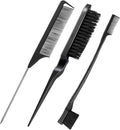 TBC Dual Edge Comb and Brush - 3 sets (haarborstel en kam) - Haarstylingtool