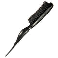 TBC Sleek Boar Hair Toupeeing Brush - Professionele, nauwkeurige styling - Zwart - Haarstylingtool