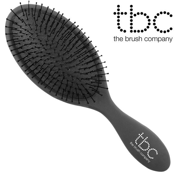 TBC The Wet &amp; Dry Brush Detangler Hair Brush - Black - Hair Styling tool