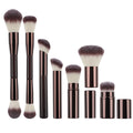 Technique PRO Dark Mocha Makeup Brush Set - 9 make-upborstels - | Fashiongirl
