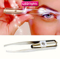 Pincet met LED-lampje voor wenkbrauwen - | Fashiongirl