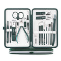 UNIQ 18-in-1 manicure-/verzorgingsset voor nagels, voeten, gezicht - Donkergroen - | Fashiongirl