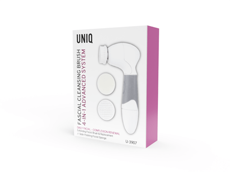 UNIQ 4-in-1 elektrische gezichtsborstel / reinigingsborstel voor gezicht en lichaam - | Fashiongirl