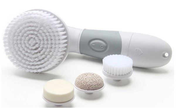 UNIQ 4-in-1 elektrische gezichtsborstel / reinigingsborstel voor gezicht en lichaam - | Fashiongirl