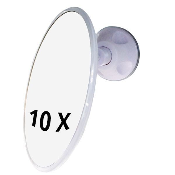 UNIQ Bathroom Mirror with suction cup x10 magnification, white - | Fashiongirl