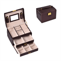 UNIQ Classic sieradendoos met 3 lagen - S118 - Bruin - Sieradendoos