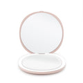 UNIQ Compacte dubbelzijdige reisspiegel met LED (5x vergroting) - Roze - | Fashiongirl