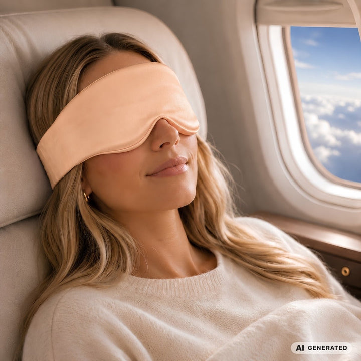 UNIQ Dream Cloud 3D Sleeping Eye Mask Light-Blocking - Apricot – image 7