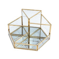 UNIQ Geometrische make-up organizer - Goud - | Fashiongirl