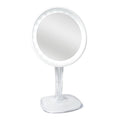 UNIQ Halo LED-make-upspiegel met 10x vergroting - Wit - | Fashiongirl