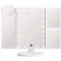 UNIQ Hollywood Make-upspiegel Drievoudige spiegel met LED-verlichting, wit - | Fashiongirl