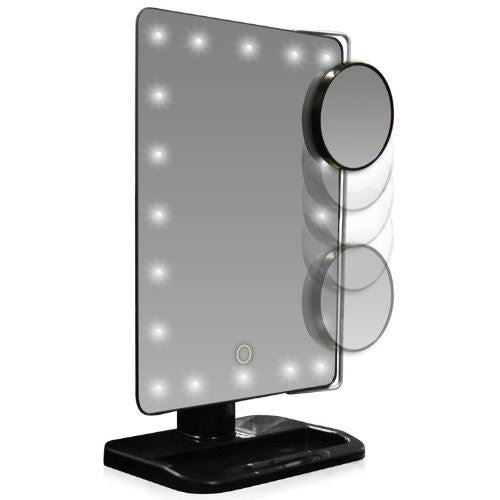 UNIQ Hollywood Makeup Mirror with light and 10x magnifying mirror - | Fashiongirl