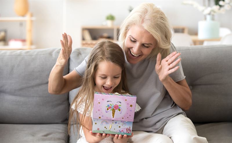 UNIQ Kids Jewellery Box with Music Ballerina (Unicorn) - Jewelry Box