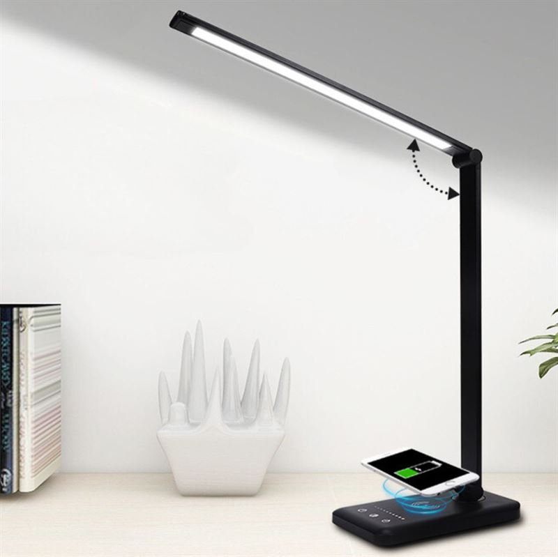 UNIQ LED Nail Table Lamp with wireless charging - Black - | Fashiongirl